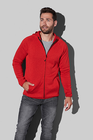 Lux Hooded Knit Fleece Jacket for men